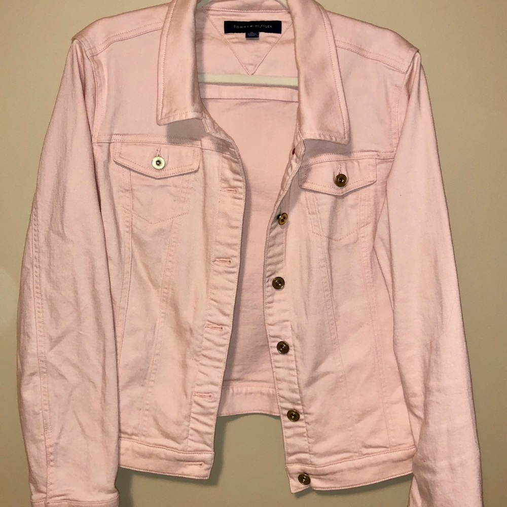 Blush Pink Tommy Hilfiger Jean Jacket